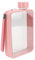 Bouteille D'eau en Papier A5 Carrée Transparente étanche en Plastique étanche A5 Tasse à Eau Plate Portable Fitness Sports carré Bouteille D'eau en Plastique (Rose)