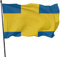 Wetterfeste Flagge von Schweden Gartenflagge, Demonstrationsflagge 3 x 5 Fuß Dekorationen für Zuhause im Freien