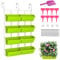 WMLBK Hanging Planter Bags, Wall Planting Pot with water basin Self-Watering Plant Pots with 4 Pots Vertical Living Green Wall for Indoor/Outdoor/Balcony (8Pcs-A)