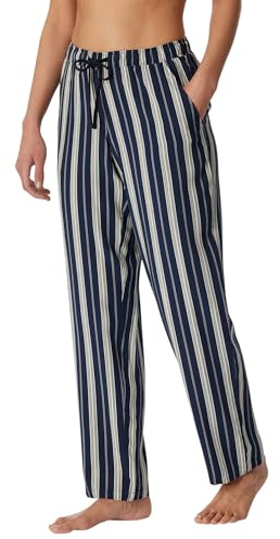 Schiesser Damen Schlafhose lang Webhose-Mix + Relax Pyjamaunterteil, Multicolor 1_180460, 40