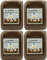 4x 5L B-Carbolin Holzlasur + 1x Bildmagnet! Öl Holzfarbe für optimalen Holzschutz Aussen Farbe Braun Ideal für Zaunfarbe, 4x 5 L Liter Holzschutzlasur Wetterfest für Außen und Innen, ähnlich Holzlack