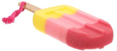 Mobestech Ice Cream Sponge Rub Unique Stick Shaped Kitchen Scrubber for Cleaning Dishes Made of Material for Use