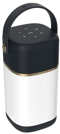 VQ Halo Portable Bluetooth Speaker Wireless with Ultra-Bright Led Camping Light - Outdoor Speakers with Long Battery Life - Loud Wireless Speaker with 360-Degree Stereo Sound & AUX - Sapphire Noir