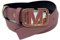 Marc Ellis Me Belt Damengürtel 70 Altrosa Gold aus gehämmertem Leder mit Schnalle Größe 90-105, altrosa, 90-105