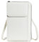 CRSUSUKJ Crossbody Tasche, Brieftasche Damen Umhängetasche, Handytasche zum Umhängen, PU Leder Damen Umhängetasche, Leder Viele Fächer Handy Schultertasche, Handytasche Geldbörse für Frauen.(weiß)