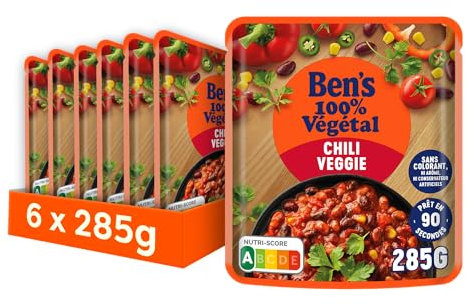 BEN'S ORIGINAL 100 % Végétal Chili Veggie (6 x 285 g)
