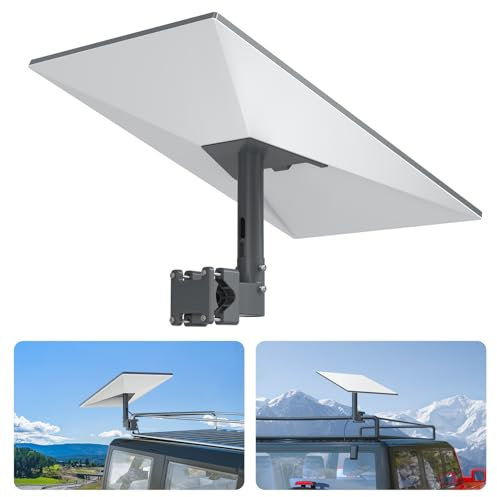 EDUP HOME Starlink Gen 3 Wohnmobil-Leiterhalterung, Aluminiumlegierung, Starlink V3 Halterung, Zubehör mit Installationsbereich 2,2 - 5,97 cm Rohradapter für Starlink Gen 3 Dishy