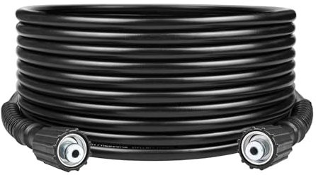 8M - M22 Female to M22 Female Replacement Or Extension 5/16 Hose for Karcher K Series Pressure Jet Washers & Others Heavy Duty Rubber Brass Screw On Lance 5800 PSI 60°C K2 K3 K4 K5 K6 K7 HD HDS