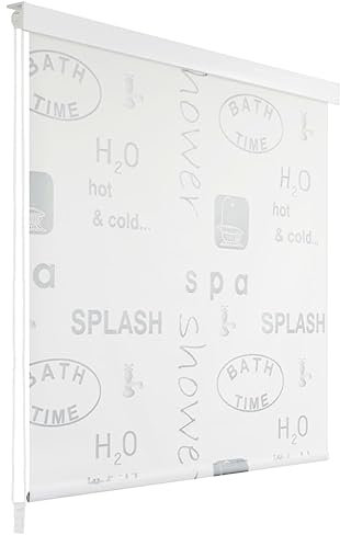 Home & Garden - Estor enrollable para ducha (140 x 240 cm), diseño de salpicaduras