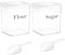 Lot de 2 Boîte de Rangement Cuisine, 4L Boite Hermetique Alimentaire Boite a Sucre en Poudre， Alimentaires Extra Larges pour Farine Céréales Riz Cuillères pour l'Organisation de La Cuisine - Blanc