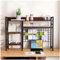 SINBINTA Desktop Bookshelf, 2-Tier Multipurpose Wood Desktop Hutch Shelf for Computer, Desk Book Storage Organizer Display Shelf Rack for Home Office Dorm (95cm)