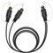 RIIEYOCA Splitter Ottico Audio Digitale 1 in 2 Uscite, Toslink Cavo Audio Ottico 1 Spina a 2 Spine per Home Theater, Lettore Blu-ray, Sistema Stereo (mm, 1,5m)