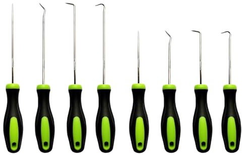 8PCS Hook and Pick Set,Pick Tool,Mechanic Tools,Hand Puller Remover Tools,Puller Remover Removal Tool,Precision Long Reach Hooks,O-Ring Seal Gasket Hook Removal Tool,for Oil Seal/O-Rings,Gasket,Hose