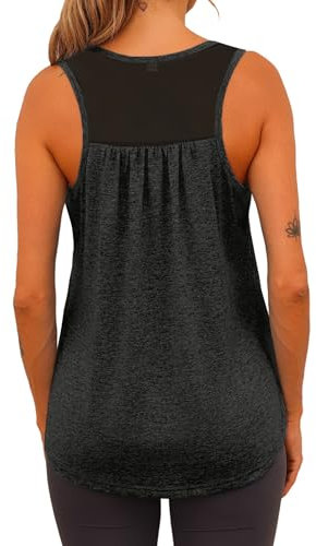 Wayleb Damen Sport Tank Top Fitness Gym Locker Running Yoga Oberteil Sommer Baumwolle Workout Ärmellos Pilates Laufshirt S-3XL