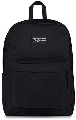 JanSport Superbreak Plus FX Backpack - Work, Travel, or Laptop Bag with Water Bottle Pocket, Black, One Size, Superbreak Plus Fx Backpack