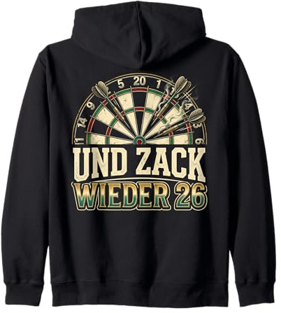 Dart Trikot Für Herren Lustiges Darts Kostüm Darten Kapuzenjacke