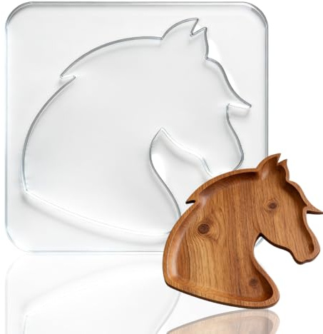 beinkmake Pferd Fräs Schablone für Holzhandwerk Klare Acryl Einlege Schablone Dekorativ Nachzeichnungs Werkzeug