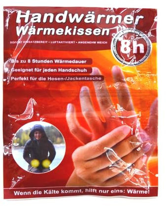 Unbekannt 1 Paar Taschenwärmer bis 8 Stunden Handwärmer Taschenofen Wärmepads Wärmekissen
