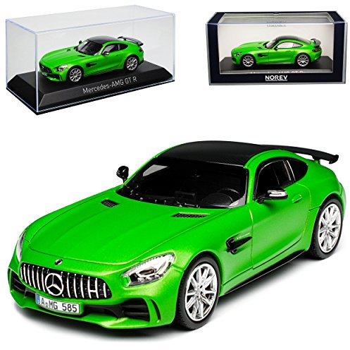Norev Mercedes-Benz AMG GT R Coupe Grün Matt Metallic Ab 2014 1/43 Modell Auto mit individiuellem Wunschkennzeichen