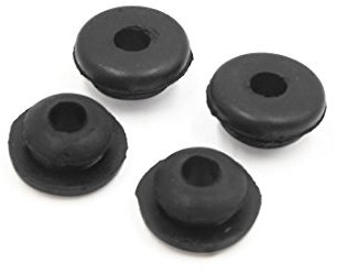 sourcing map 4 Stücke Gummi Stoßdämpfer Buchsen für Auto-Motorrad 6mm Lochdurchmesser Schwarz DE de
