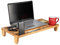 ONVAYA® Monitorständer Bambus | Multifunktionaler Schreibtisch Organizer | Laptopständer | Bildschirmerhöhung | Notebookständer