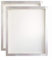 Siebdruck-Siebdruck, Aluminium, 50,8 x 61 cm, Weiß 2 PCS