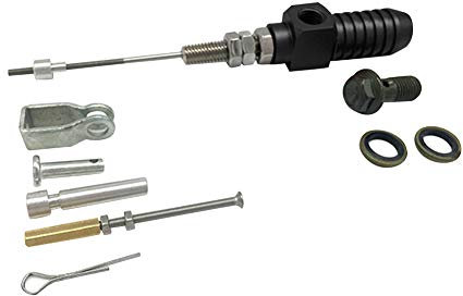 Kupplungs Bremspumpe, Asudaro M10x1.25mm Universal Motorrad Hydraulische Kupplung Hauptbremszylinder Stange Bremspumpe Für dirt bike Pit Bike ATV Quad Roller Motorrad,Schwarz