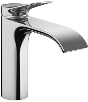 hansgrohe 75020001 Vivenis 110 mit Zugstangen-Ablaufgarnitur, Chrom, 1,2 GPM, Einloch-Badezimmerarmatur