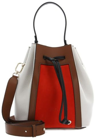 Furla Miastella Bucket Bag S Tangerine + Perla e + Cognac h