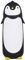 Greensen Pinguin-Kolben, Tragbare Niedliche Pinguin-Glas-Wasserflasche, Doppellagiger Becher, Reisebecher, Niedlicher Pinguin-Becher, Flasche, 280 Ml(Schwarz)