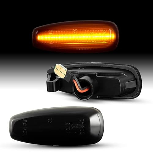 Recambo LED Seitenblinker mit E-Zulassung | Plug & Play | CanBus - Fehlerfrei | SMD Blinker kompatibel für KIA Rio III | Typ UB | BJ 2011-2017 | SMOKE