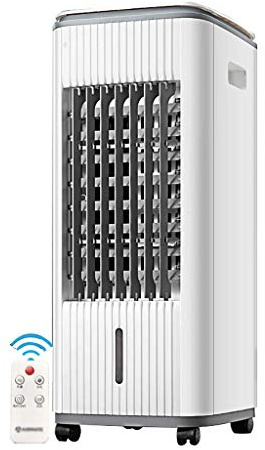 Air Cooler 7L portable air cooler, 10,000 BTU portable air conditioner, 3 fan speeds, 3 fan speeds, 24-hour timer, remote control Air Cooler Ideal for Home/Bedroom/Dorm/Office