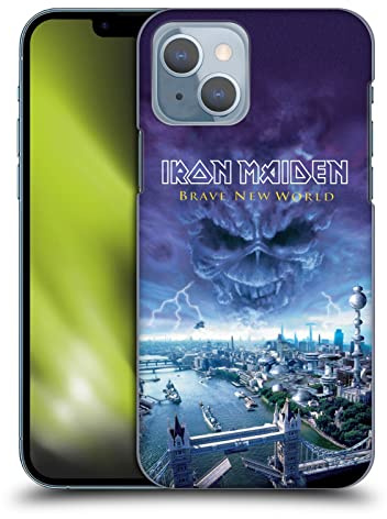 Head Case Designs Offizielle Iron Maiden Brave New World Plattencover Harte Rueckseiten Handyhülle Hülle Huelle kompatibel mit Apple iPhone 14