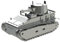 METAL-TIME Modell LEICHTTRAKTOR VS.KFZ.31, 3D-Puzzles für Erwachsene oder Jugendliche, DIY-Metall-Puzzle-Modellbausatz, 3D-Metallmodell, Brain Teaser Puzzle - Tolle Geschenkidee, 38 Teile