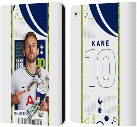 Head Case Designs Offizielle Tottenham Hotspur F.C. Harry Kane 2022/23 Erstes Team Leder-Wallet-Hülle Kompatibel mit Apple iPad Air 2 (2014)
