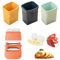 mumisuto 4Pcs Cup Slicer, Fruit Slicer Cutter Cup, Egg Slicer Cup Slicer Strawberries Fruit Cutter Cup Stainless Steel Fruit Slicer Cup for Strawberry Banana Egg