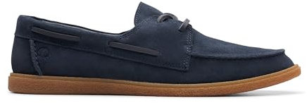 Clarks Homme Clarkbay Go, Navy Suede, 43 EU