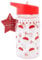 Santa & The Nutcracker Kids Christmas Water Bottle with A Straw 400ml Stocking Filler Xmas Eve Gift