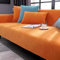 JJRETGY Sofabezug Chenille 1 2 3 4 Sitzer, Ecksofa L Form Sofaüberwurf, rutschfeste Sofabezüge, Warmer Super Weicher Sofabezug, Waschbare Sofabezug für Haustiere (Orange,70X70cm)