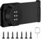 4 Inch Mechanical Password Rotary Hasp Locks 3-Digit Keyless Password Combination Lock Cabinet Combination Lock Twist Knob Hasp Latch Lock for Cabinets Barn Door Closet Box(Black)