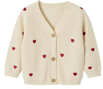 Vertbaudet Mädchen Baby Strickjacke wollweiß 80