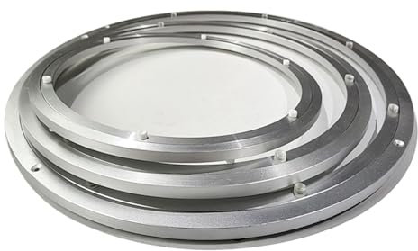 LXHGVKHJ Lazy Susan Drehteller Hardware, Aluminiumlegierung Leise Lazy Susan Basis Lager Ring, Heavy Duty Drehteller Hardware Für Esstisch Vitrinen (Size : 6 Inch)