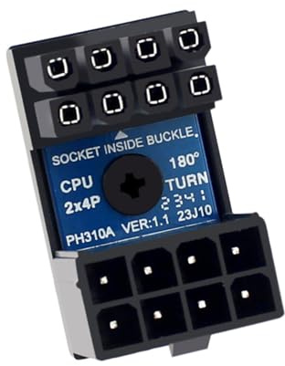 NYCEMAKEUP Motherboard CPU 8PIN Servolenkung Connector 8 Pin Power Interfaces Lenkkopf CPU 8PIN 180 Grad Adapter Power Stabile und zuverlässige Stromversorgung