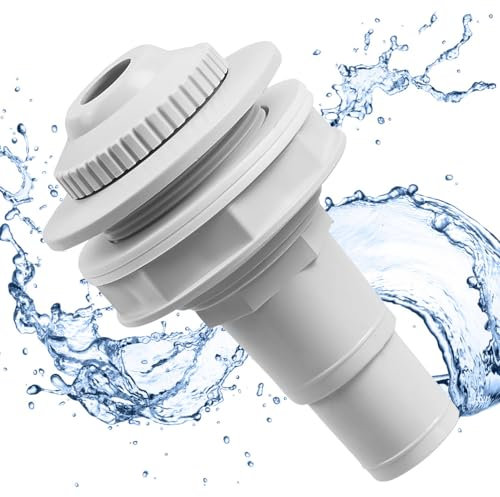 mizikuu Buse d'entrée pour Piscine, buse de refoulement 32/38mm Buse D'impulsion pour Piscine Ø 58 mm Buse de Tuyau réglable Adaptateur de Tuyau de Piscine pour Drainage Piscine