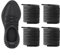NDTEZUGT 2 pares de cordones gruesos y redondos para zapatos Adidas Yeezy Boost 350, cordones de repuesto de 7/32 pulgadas (5.5 mm), 2 Pairs negro, 54/140cm