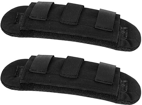 2 Stück Abnehmbarer Schulterpolster Schultergurt Kameratasche Schwarz Rucksack Schulterpolster Ersatz Universal Schulterpolster für Umhängetasche Laptop Reisetasche Gitarrentasche Kuriertasche