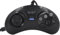 Wired Gamepad for Genesis, Game Controller, 6-Button Pad, 9 Pin 16 Bit Ergonomic Game Pad with 6-Button Layout, Plug and Play, Black
