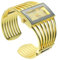 WRITWAA 3 Pièces Regardez Bracelets pour Femmes Montres étanches Montre en Or Montre à Quartz dorée Ice Watch Retro Watch Femme Montre-Bracelet Montre Bijoux Acier Inoxydable Golden