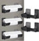 Lot de 4 Distributeur de Sacs Poubelle pour Armoire, Organisateurs de Cuisine Non Perforés, Support Mural Distributeur, Film Alimentaire Support Rangement Porte pour l'Organisation (A)