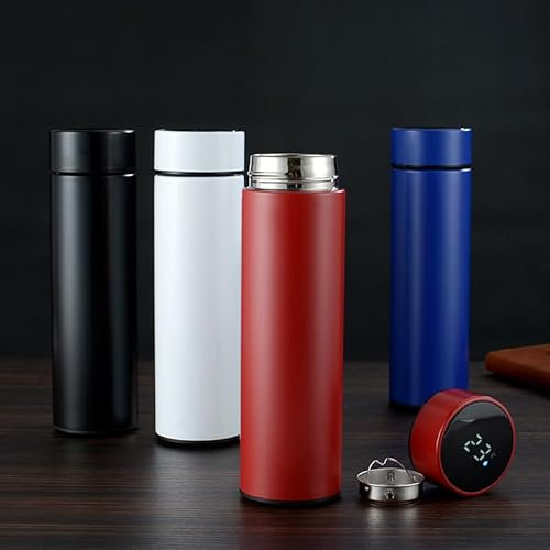 Double Wall Vacuum Display 500 Ml Smart Water Bottle Led Digital Electric Thermo Thermal Flask With Temperature